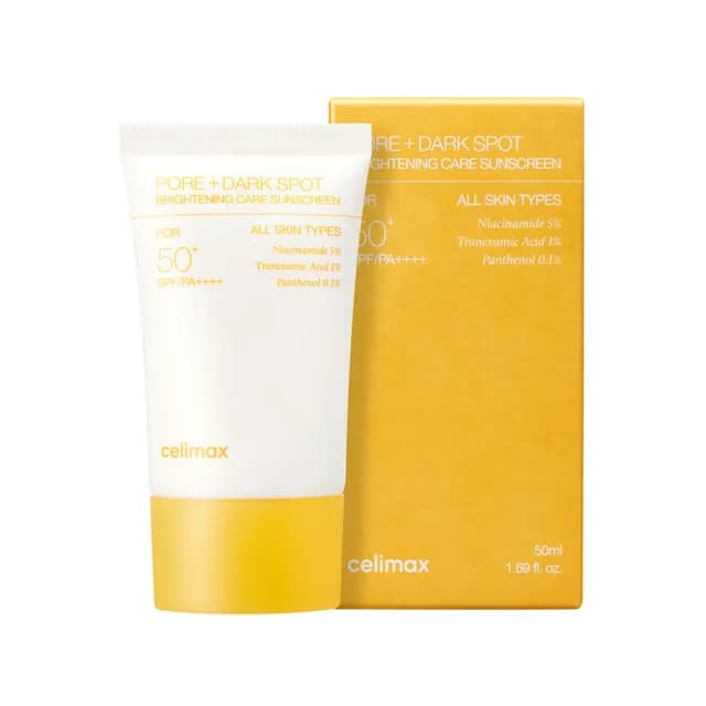 Celimax pore+ dark spot brightening sunscreen